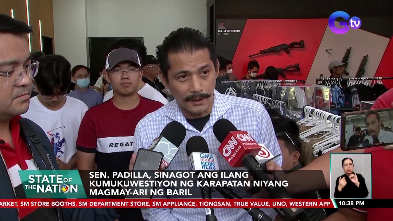 Sen. Padilla, giniit na may karapatan siyang magmay-ari ng baril matapos bigyan ng absolute pardon | SONA