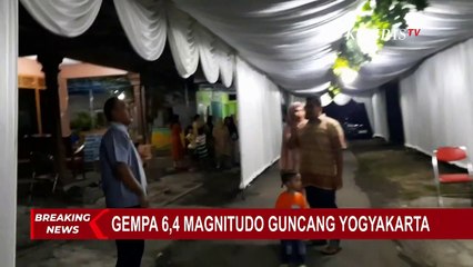 Momen Kepanikan Warga di Hajatan saat Gempa 6,4 M Guncang Kawasan Yogyakarta
