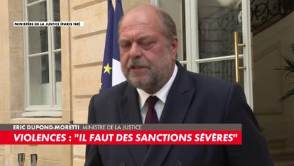 «Les parents qui n’exercent pas leur autorité parentale, encourent une peine de deux ans de prison et 30.000 euros d’amende», rappelle Eric Dupond-Moretti