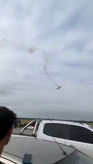 Se desplomó una avioneta en exposición