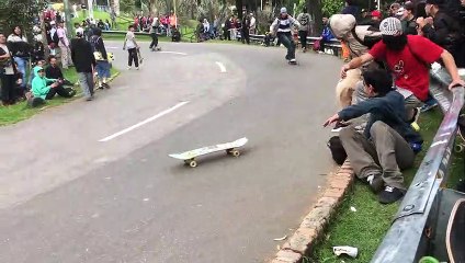Skateboarding Day Crash