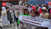 En Chiapas, marchan por los 16 trabajadores de SSPC secuestrados, piden su liberación inmediata