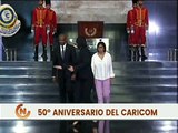 Ceremonia de ofrenda floral al Libertador Simón Bolívar en el marco del 50º Aniversario de Caricom