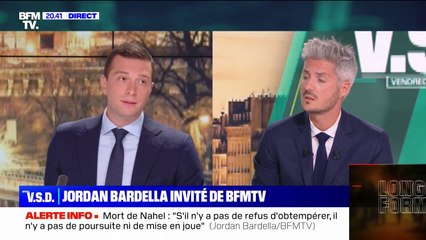 Émeutes: "Des bandes de gens qui se comportent comme des sauvages", pour Jordan Bardella (RN)