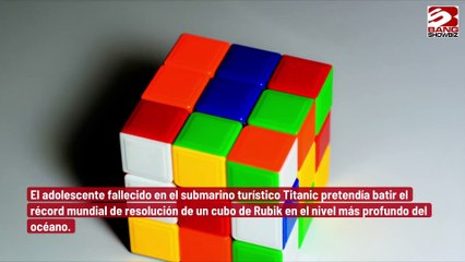 Adolescente fallecido en el submarino Titanic pretendía batir el récord de resolver el cubo de Rubik en el nivel más profundo del océano