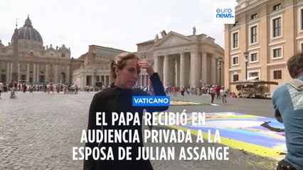 El papa Francisco recibe a Stella Assange, la esposa de Julien Assange