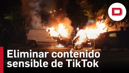 Macron insta a TikTok a eliminar el «contenido más sensible» sobre las protestas en Francia