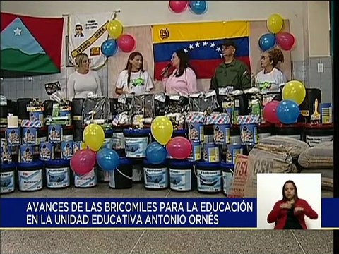 Alc. de Caracas junto con las Bricomiles llegan a U.E Distrital Antonio Ornés en la pqa. Altagracia