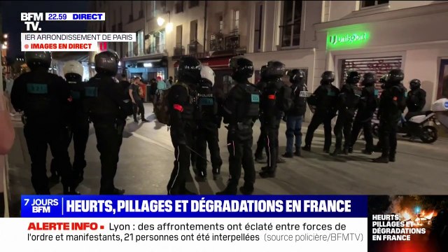 Violences à Paris: la Brav-M déployée dans le secteur des Halles