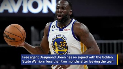 Breaking News - Draymond Green re-signs with Golden State Warriors