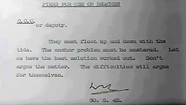 UK MOD Official: The floating port of Arromanches in 1944, a crazy idea become reality – Arromanches