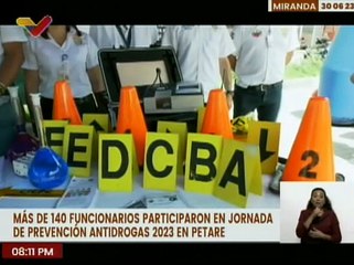 Más de 140 funcionarios del edo. Miranda participaron en la Jornada de Prevención Antidrogas 2023