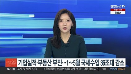 기업실적·부동산 부진…1~5월 국세수입 36조대 감소
