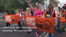 Just Stop Oil- Stag do gatecrashes activists slow march in London