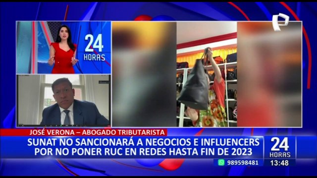 José Verona: Ley que busca que negocios e influencers declaren RUC “es inaplicable”
