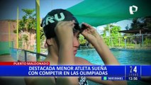 Puerto Maldonado: nadadora de 12 años sueña con representar al Perú en Olimpiadas