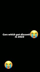 Cars that got discontinued in 2023