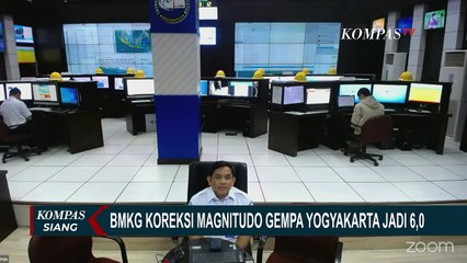 Download Video: BMKG Koreksi Magnitudo Gempa Yogyakarta Jadi 6,4 Bukan 6,0