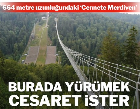 Dünyanın en uzun desteksiz asma köprüsü Almanya’da açılıyor