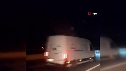 A Edirne, le camion circulant en sens inverse a mis en danger la circulation