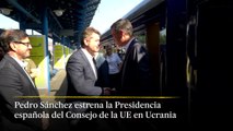 Sánchez llega a Kiev donde estrena la presidencia española del Consejo de la UE