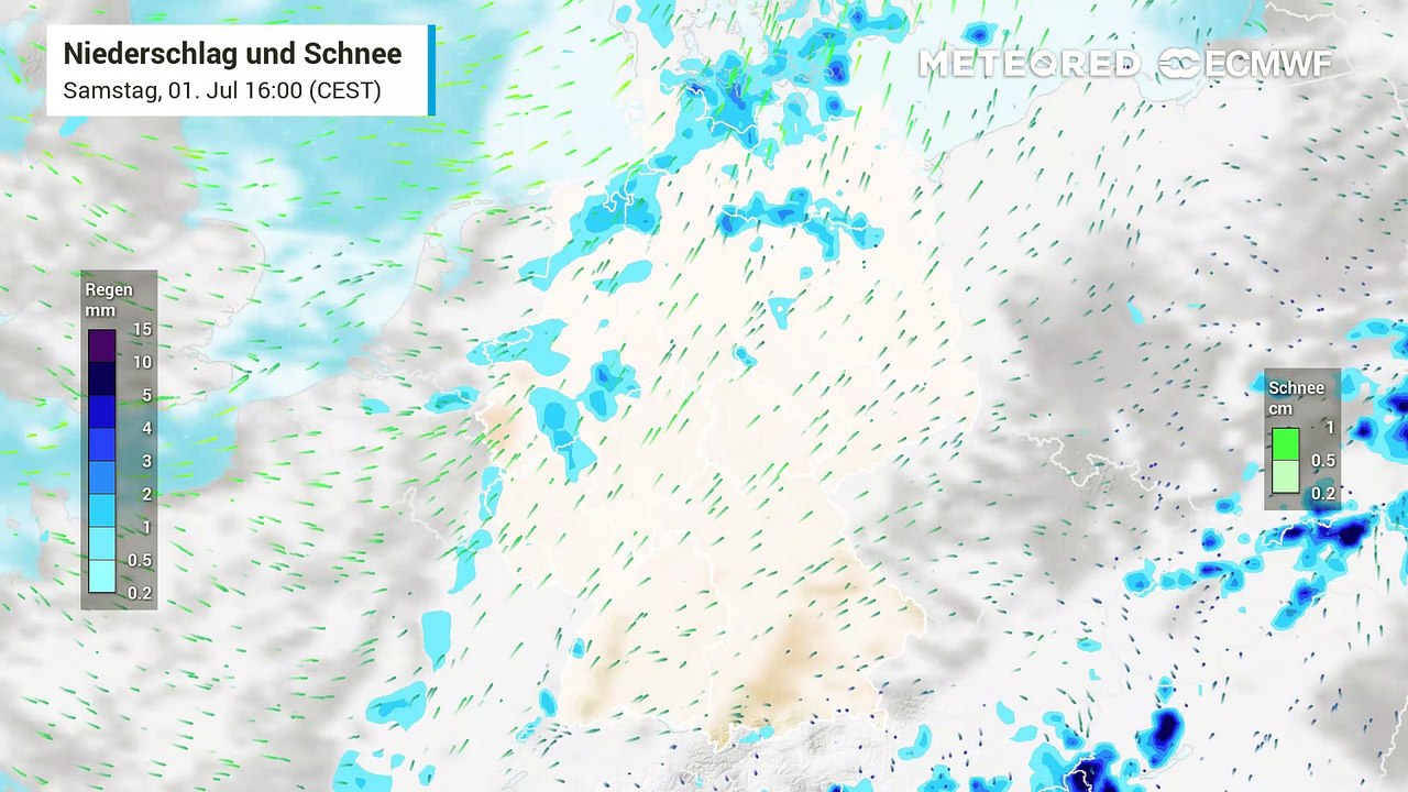 Erst Regen zum Start in den Juli, dann ab Sonntag viel Sonnenschein in Deutschland!