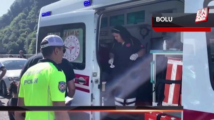 Bolu’da 18 araç birbirine girdi