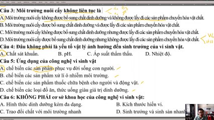 Hướng Dẫn Giải Đề Thi Cuối Kỳ II Môn Sinh 10 📚