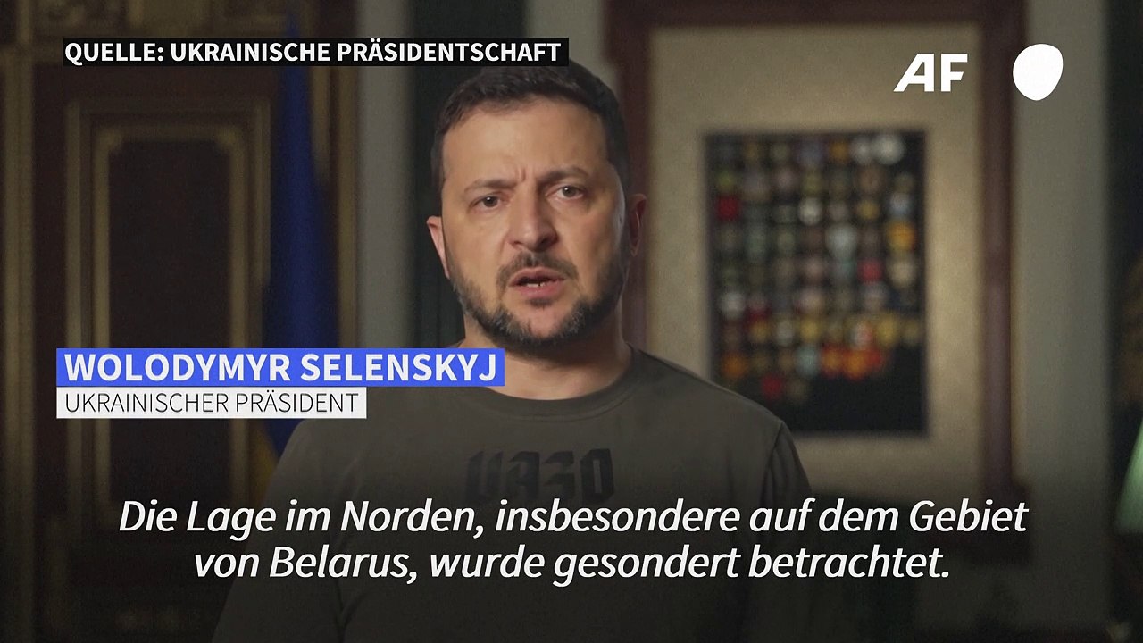 Selenskyj: Truppen an der Grenze zu Belarus werden verstärkt