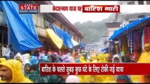 उत्तराखंड में लगातार बारिश हो रही, केदारनाथ धाम की यात्रा प्रभावित