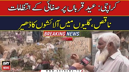 Citizens complain about non-disposal of offals in Karachi