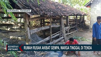 Rumah Rusak Akibat Gempa, Warga Bantul Pilih Mengungsi di Tenda