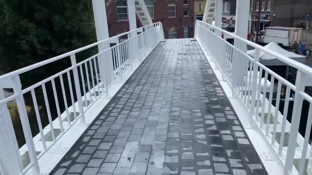 (2) Strépy-Bracquegnies - Inauguration de la nouvelle passerelle (2)