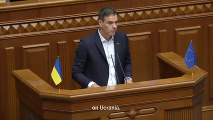 Sánchez en Kiev: "Estaremos con vosotros el tiempo que haga falta"