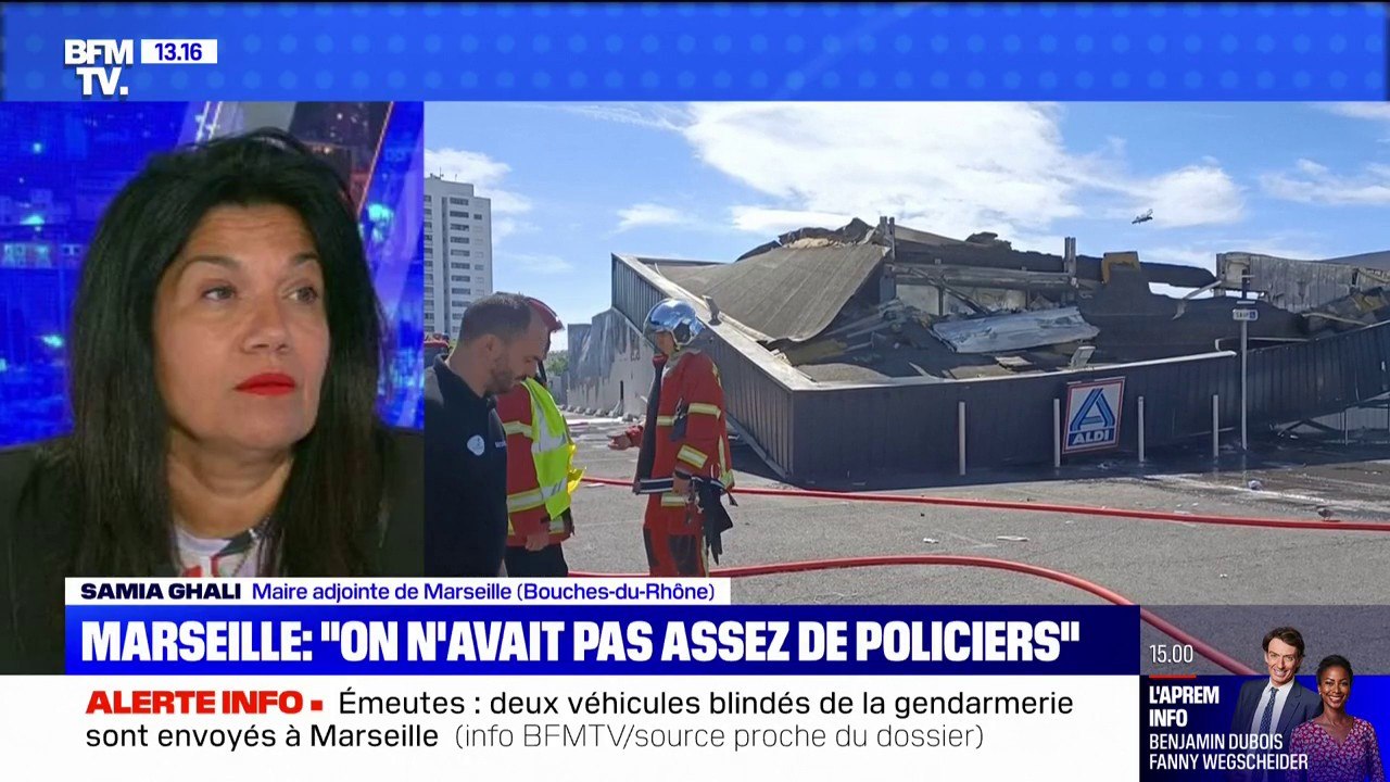 "Je ne sais pas si ça suffira": Samia Ghali, maire adjointe de Marseille, à propos des renforts policiers