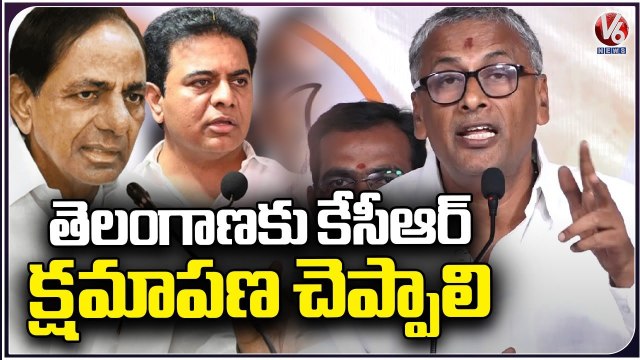 BJP Ex MLA NVSS Prabhakar Fires On KTR Over Comments In Public Meetings _ V6 News (1)