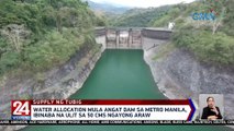 Water allocation mula Angat Dam sa Metro Manila, ibinaba na ulit sa 50 cms ngayong araw | 24 Oras Weekend