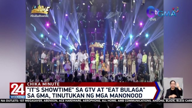 It's Showtime sa GTV at Eat Bulaga sa GMA, tinutukan ng mga manonood | 24 Oras Weekend