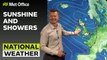 Met Office Afternoon Weather Forecast 01/07/23 – Sunshine and Showers