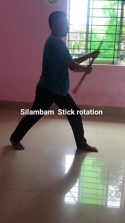 Silambam Stick rotation Martial arts #martialarts  #fitness