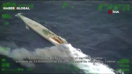 Pasifik açıklarındaki denizaltıda 3,5 tondan uyuşturucu ele geçirildi