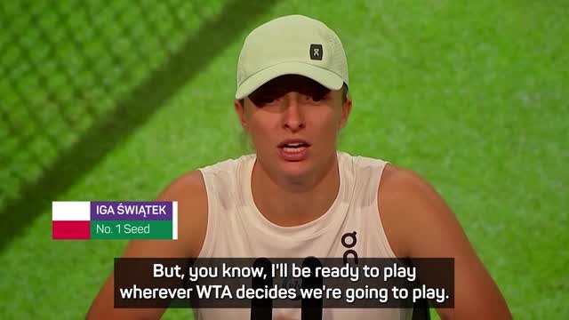 Swiatek willing to play 'wherever WTA decides' amidst Saudi rumours