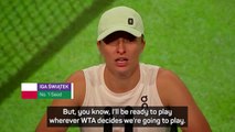 Swiatek willing to play 'wherever WTA decides' amidst Saudi rumours