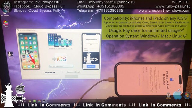 iOS 16.5.1 Bypass iCloud iPhone Locked To Owner Fix iCloud Locked iPhone 14, 13, 12, 11