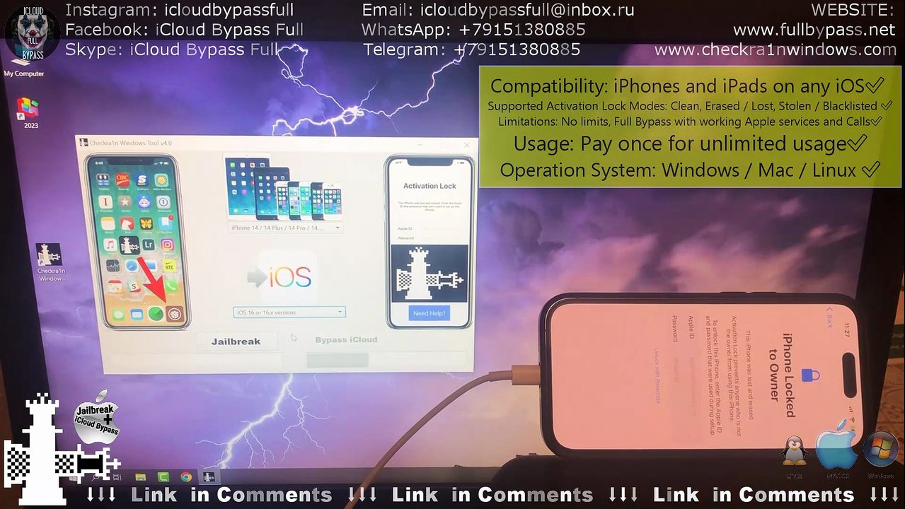iOS 16.5.1 Bypass iCloud iPhone Locked To Owner Fix iCloud Locked iPhone 14, 13, 12, 11
