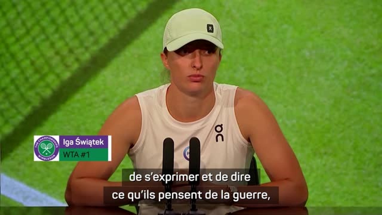 Retour des joueurs russes et biélorusses - Świątek : “C’est juste de leur demander de se positionner contre la guerre”