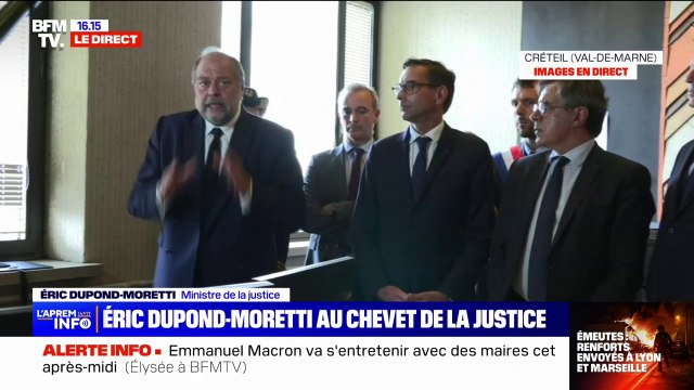 Éric Dupond-Moretti sur les émeutes: Si vous balancez des trucs sur Snapchat, le compte, on va le péter, vous serez retrouvé et sanctionné