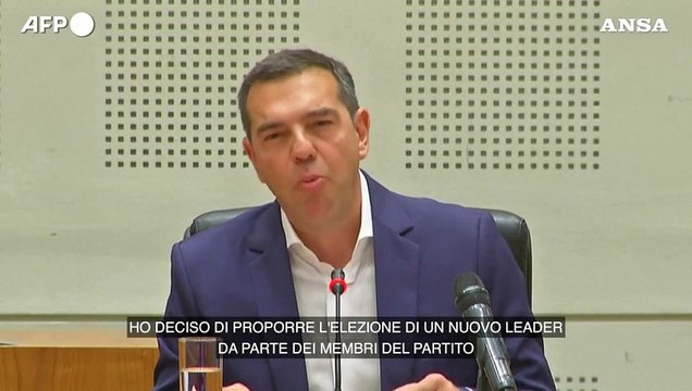 Grecia, Tsipras si dimette da segretario di Syriza