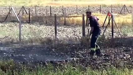Un feu de barbecue a provoqué un incendie : 1 acre de champ de blé brûlé