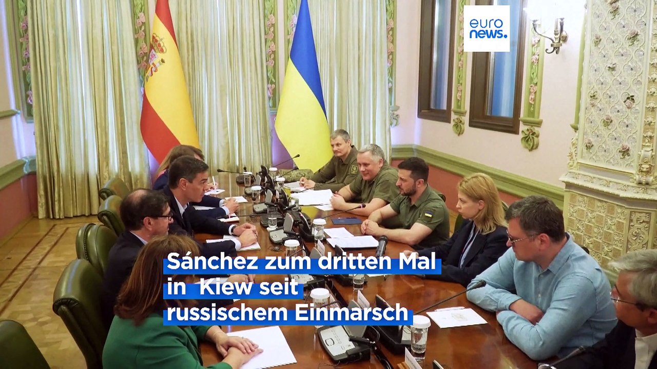 Sánchez beginnt EU-Ratspräsidentschaft Spaniens mit Blitzbesuch in Kiew
